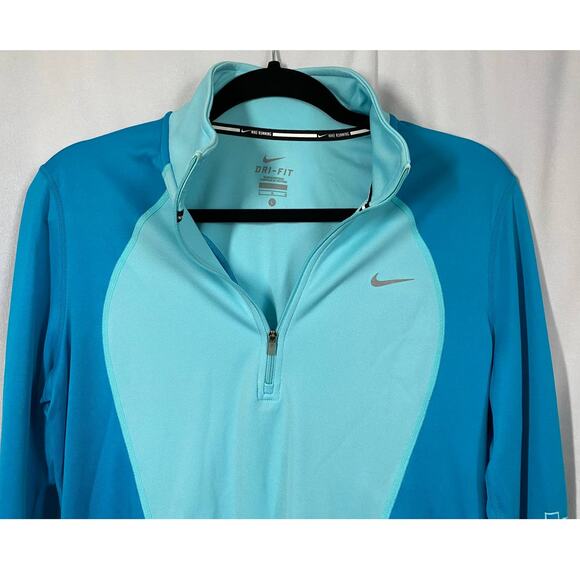 Nike Pro Running Dri-Fit Half Zip Just Do It Long Sleeve Athletic Jacket Large - Picture 3 of 9